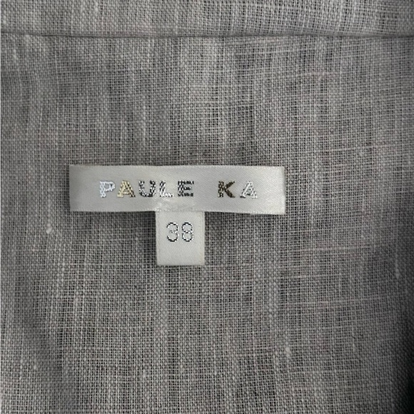 Paule Ka Vintage Designer Black Unique Short Trench Coat Size 38/ US 6 - Picture 4 of 9